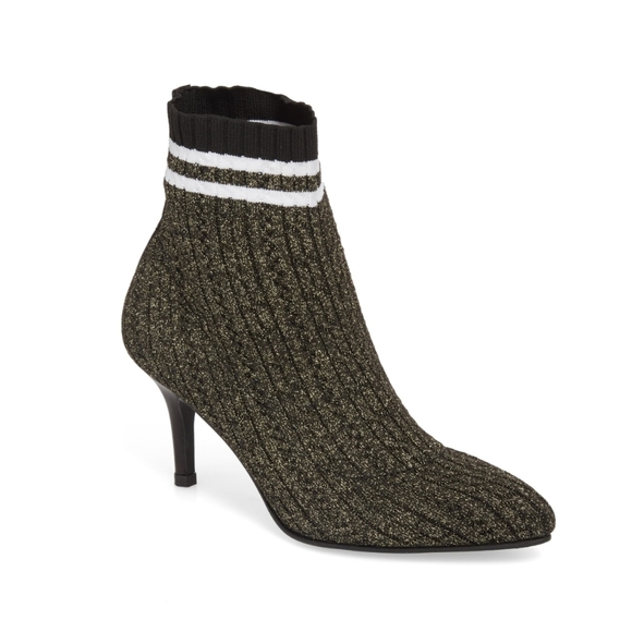 Metallic Knit Stuart Weitzman Booties - Picture 4 of 8